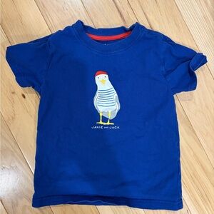 Janie and Jack Navy Tee with Seagull Design